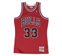 M&N Homme Nba Swingman Maillot 2.0 - Chi. Bulls 1997-98 S. Pippen #33 T shirt, Scarlet, L EU