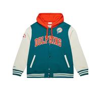 M&N Midweight Hooded Fleece Veste - NFL Miami Dolphins
