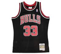 M&N Mixte Nba Swingman Maillot 2.0 - Chi. Bulls S. Pippen #33 T shirt, Black / Black, M EU