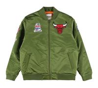 M&N Satin Bomber Veste - FLIGHT Chicago Bulls olive XL