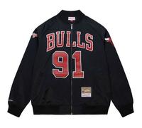 M&N Satin Bomber Veste - MAXXED Chicago Bulls Dennis Rodman L