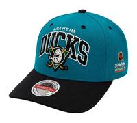M&n Stretch Snapback Classic Red Cap - Anaheim Ducks