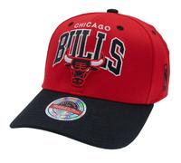M&N Stretch Snapback Classic Red Cap - Chicago Bulls rouge