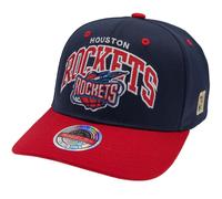 M&n Stretch Snapback Classic Red Cap - Houston Rockets