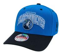 M&n Stretch Snapback Classic Red Cap Minnesota Timberwolves