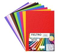 m-office Feutrine Loisir Créatif, Feutrine de Couleurs, Douce et Flexible, Matériau pour Couture, Tissus Patchwork, Idéale pour Projets DIY, Artisanat ou Décoration, 40x60cm (assorties, 20 pcs)