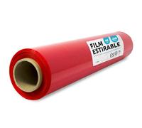 m-office Film rouge pour emballage, protection des meubles et des expéditions, 50 cm x 200 m Rouge