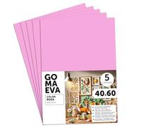 m-office Plaques de Mousse EVA Colorées 40x60cm, Feuilles de Mousse à Découper, Papier Mousse Pailleté, Idéal pour Loisirs Créatifs, Scrapbooking, École ou Activités Manuelles (Rose, 5 uds)