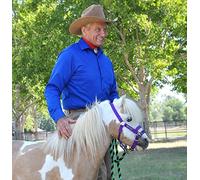 M Onty Roberts Licou d'entraînement Officiel Dually Mini Cheval (avec DVD Gratuit) Violet