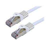 MCL Cordon de raccordement FCC7BMSHF-2M/W RJ-45 mâle-mâle 2 m CAT 7 S/FTP sans halogène blanc