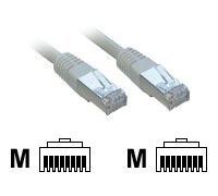 MCL Samar Cordon de brassage RJ45 CAT 6 F/UTP 20 m Gris conducteurs 100% cuivre