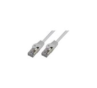 M ordon de raccordement - RJ-45 (M) pour RJ-45 (M) - 15 m - SFTP - CAT 6a - sans halogène, moulé, sans crochet - gris