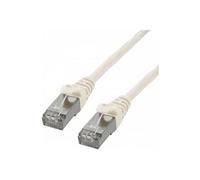 MCL Cordon RJ45 M/M Cat6 F/UTP 50 cm Paire torsadée écrantée Sans crochet, bloqué Blanc
