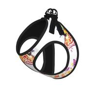 M Pet Harnais pour chien - Petite taille, imprimé girafes et papillons réglables pour les voyages en plein air et la marche