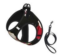 M Pet Harnais pour chien - Petite taille, imprimé joyeux Noël, réglable pour les voyages en plein air et la marche