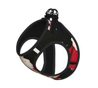 M Pet Harnais pour chien - Petite taille, imprimé joyeux Noël, réglable pour les voyages en plein air et la marche