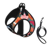 M Pet Laisse gilet et harnais pour chien - Ensemble de laisse pour chien de bétail de petite taille avec boucle, compagnon de voyage en plein air