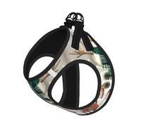 M Pet Laisse gilet et harnais pour chien - Ensemble laisse réfléchissante et réglable pour chats et chiens de petite taille debout sur un bonhomme de neige