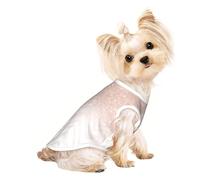 M Pet T-shirt respirant sans manches - Doux et pailleté Joli motif imprimé gilet extensible pour chiens et chats, débardeur léger