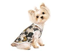 M Pet T-shirt respirant sans manches - Doux imprimé Imagen De Pug - Gilet extensible pour chiens et chats, débardeur léger
