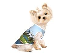 M Pet T-shirt respirant sans manches imprimé club de golf yacht club - Petits à moyens chats, chiot, yorkshund, teckel, bouledogue français