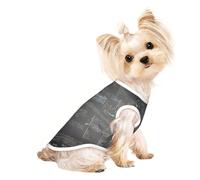 M Pet T-shirt respirant sans manches - Imprimé symboles mathématiques doux Gilet extensible pour chiens et chats de petite et moyenne taille