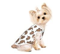 M Pet T-shirt respirant sans manches pour chats et chiens - Débardeur léger imprimé kiwi avec imprimé mignon et extensible