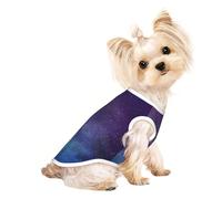 M Pet T-shirt respirant sans manches - Univers léger avec étoiles et galaxie imprimé interstellaire pour chiens de petite et moyenne taille