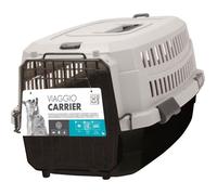 M-PETS Caisse de transport Viaggio Carrier S - 58,4x38,7x33cm - Noir et gris - Pour chien et chat