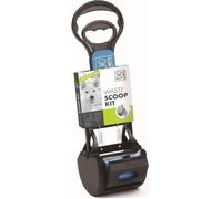 M-PETS Kit pelle à déjection Waste Scoop Kit - 38x12x10,5cm - Noir et bleu - Pour chien
