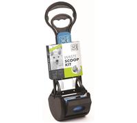 M-PETS Kit pelle à déjection Waste Scoop Kit - 38x12x10,5cm - Noir et bleu - Pour chien (Lot de 2)