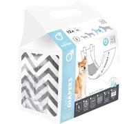 M-PETS Lot de 12 Couches pour Chien mâle L