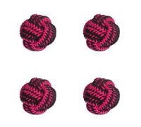 M-PETS MPETS Twist Balle - Ø 11 cm - Rose, Jaune & Bleu - Corde Coton
