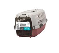 M-Pets Caisse de transport Viaggio Carrier M pour chien - Bordeaux et gris