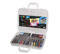[M POSCA/20 002] Posca Mallette de 20 marqueurs pointe conique (6 extra-fin +...