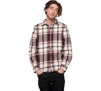 M Project Heavy Flannel, Burgundy-Off White Plaid, L, Men, Men's Sportswear Top, Black Diamond
