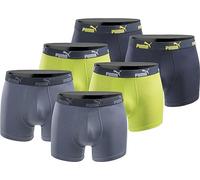 M|PUMA Boxer Herren Boxershorts 6er-Pack Blue Lime 100003547-4471-020-6