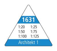 M + R 16310010 Règle triangulaire Différentes échelles