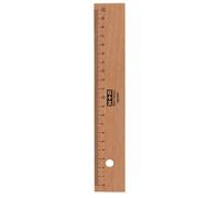 Règle en bois M+R 200 mm hêtre avec insert métallique