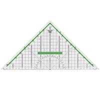 M + R 723320000 Équerre 32 cm Transparent Gradué, vert
