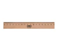 M&R Règle en métal 719400000 incrustation en bois hêtre 40 cm