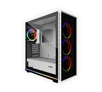 M.RED boitiers Gaming White Destroyer Glass-G ARGB