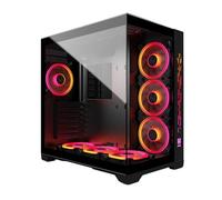 MRED - Boîtier PC Gamer ATX - Noir RGB Crystal Sea