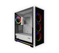 M.RED boitiers Gaming White Destroyer Glass-G ARGB