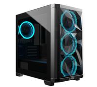 MRed Boîtier PC Stadust Mini Micro ATX Airflow 4 ventilateurs ARGB inclus Noir