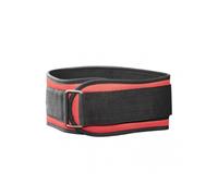 (M, Red) Weight Lifting Belt with Fastener Tape Adjustable Lightweight Self-Locking Powerlifting Belt Workout Fitness Waist Belt KAESI