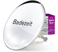 M. ROSENFELD HOME Bouchon de Baignoire Universel, diamètre 72 cm, en Laiton, chromé, avec Double Joint - Inoxydable - Gravure pour l'heure de Bain