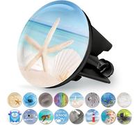 M. Rosenfeld Home Bouchon de lavabo Universel 40 mm avec Motif étoile de mer - en Laiton Universel avec Caoutchouc pour lavabo de Salle de Bain et bidets - Bouchon d'évier chromé