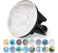 M. Rosenfeld Home Bouchon de lavabo Universel 40 mm avec Motif marbre chromé - en Laiton Universel avec Caoutchouc pour lavabos de Salle de Bain et bidets