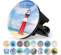 M. ROSENFELD HOME Bouchon de lavabo Universel 40 mm avec Motif Phare - Bouchon de vidange chromé - en Laiton Universel avec Caoutchouc pour lavabo de Salle de Bain et bidets - Bouchon Excentrique